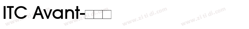 ITC Avant字体转换